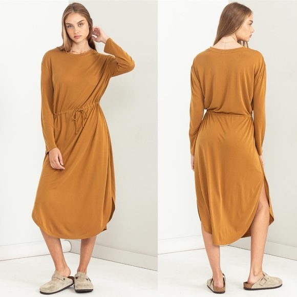 136. Oversized Dress Drawstring Waist - Picture 1 of 1